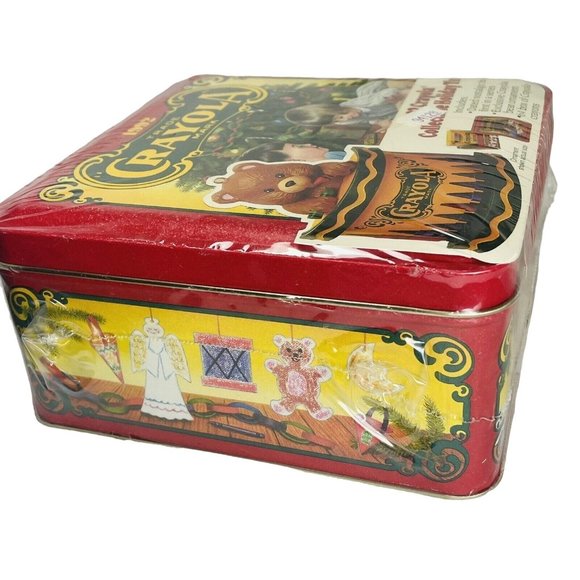 Crayola Collectible Vintage Tin, 64 Crayons  & Exclusive Bear Christmas Ornament - Picture 7 of 11